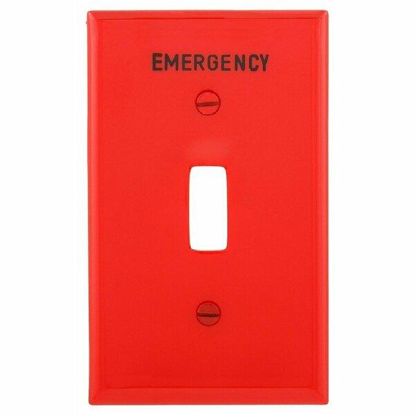 Cooper Wiring Red Emergency Single Gang Wa 035904 EM5134RD-BOX